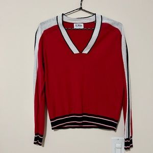 27 miles Malibu red v neck sweater